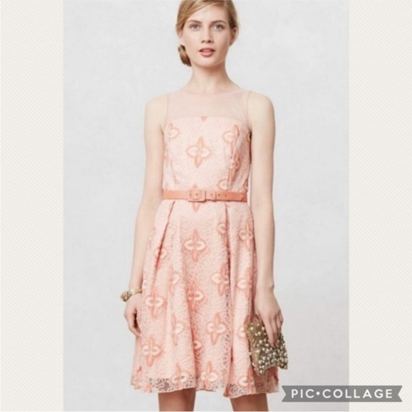 Anthropologie Dresses & Skirts - :Price Firm: Anthropologie Eva Franco Peach Blossom Dress